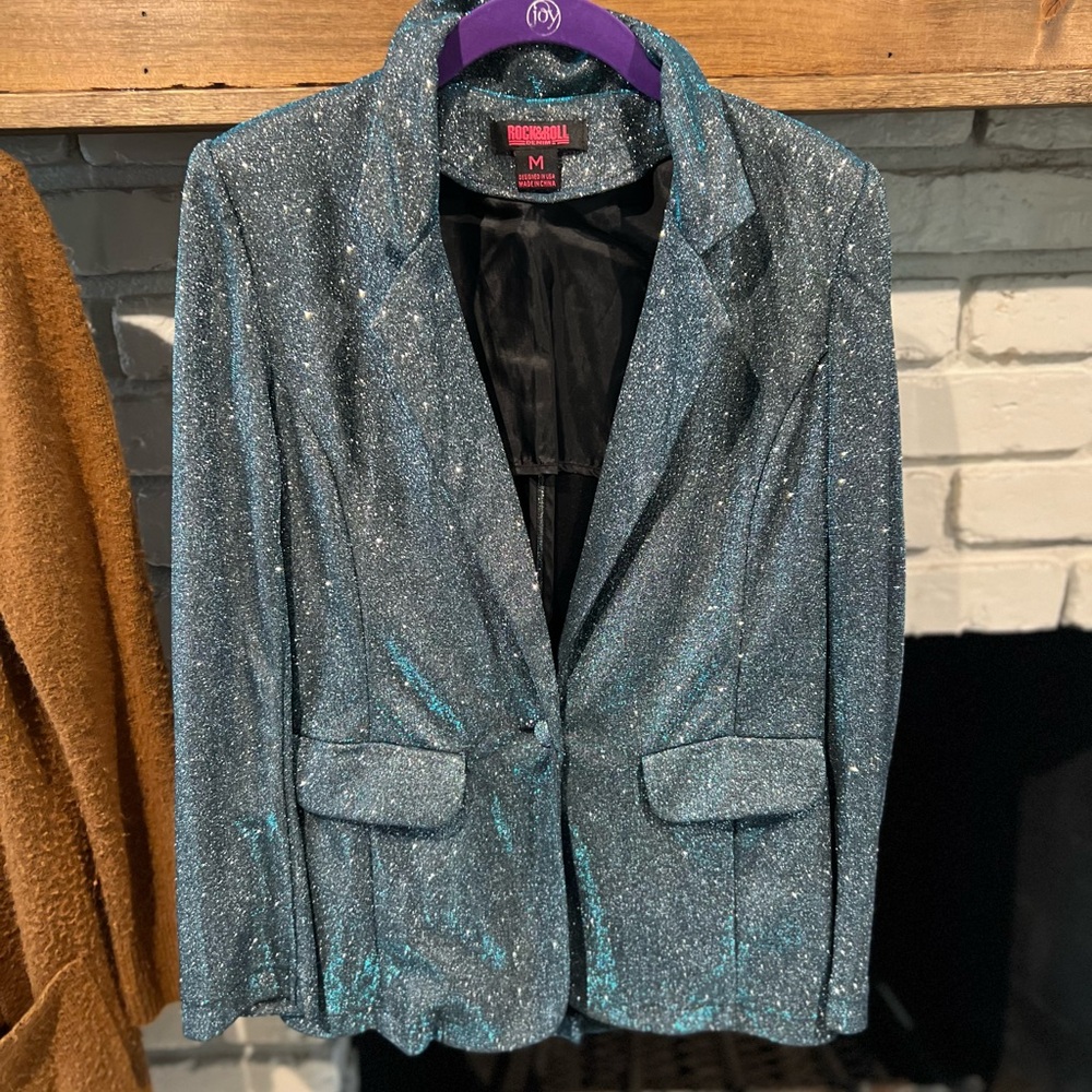 Women's Sparkling Blue Blazer